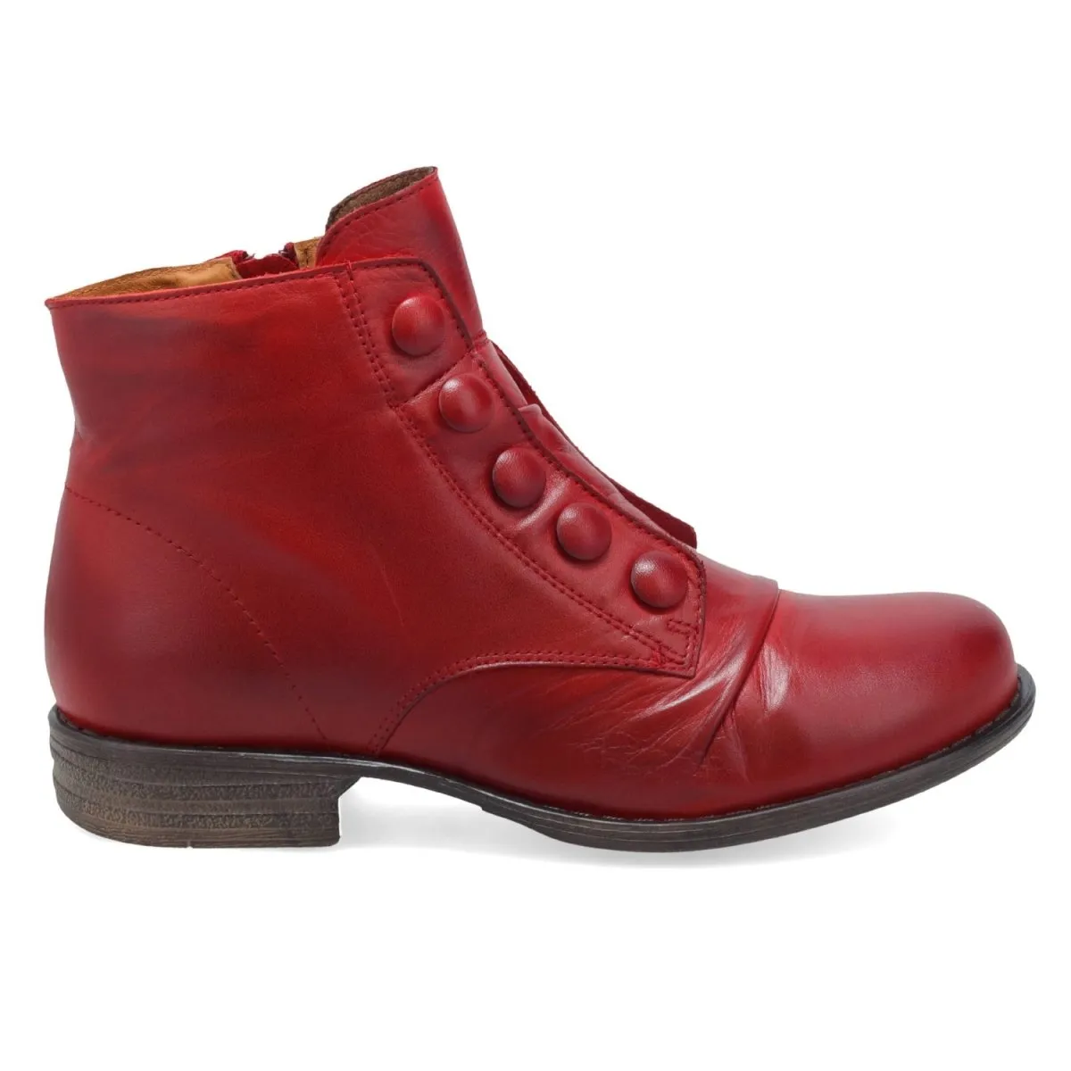 Miz Mooz Women's Louise Red Leather Light Hike