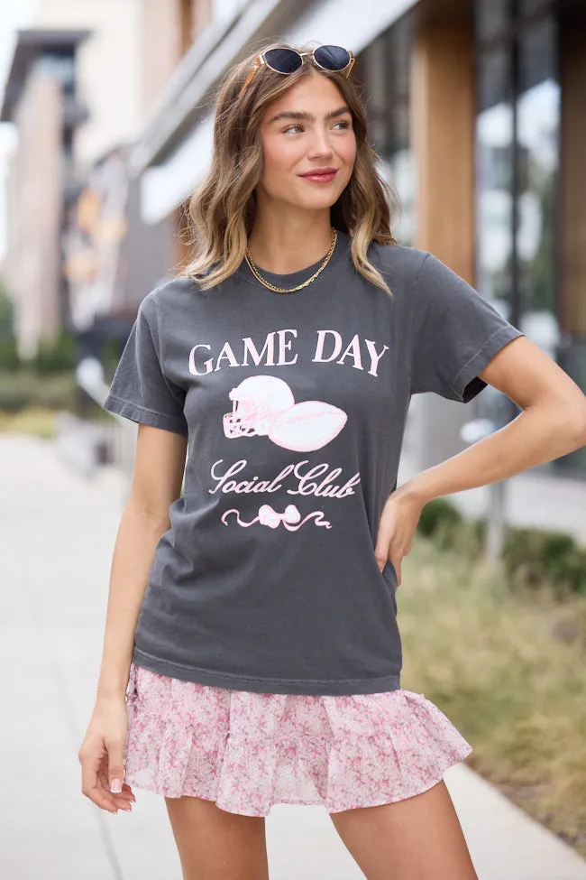 Breathable mesh lining Diamond Soul Game Day Social Club Dark Grey Graphic Tee