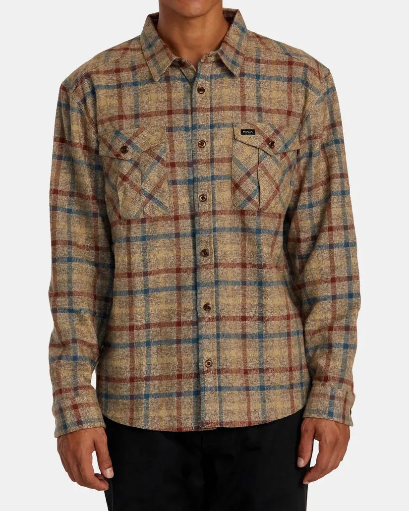 RVCA Mens Shirt Hughes Flannel budget-friendly