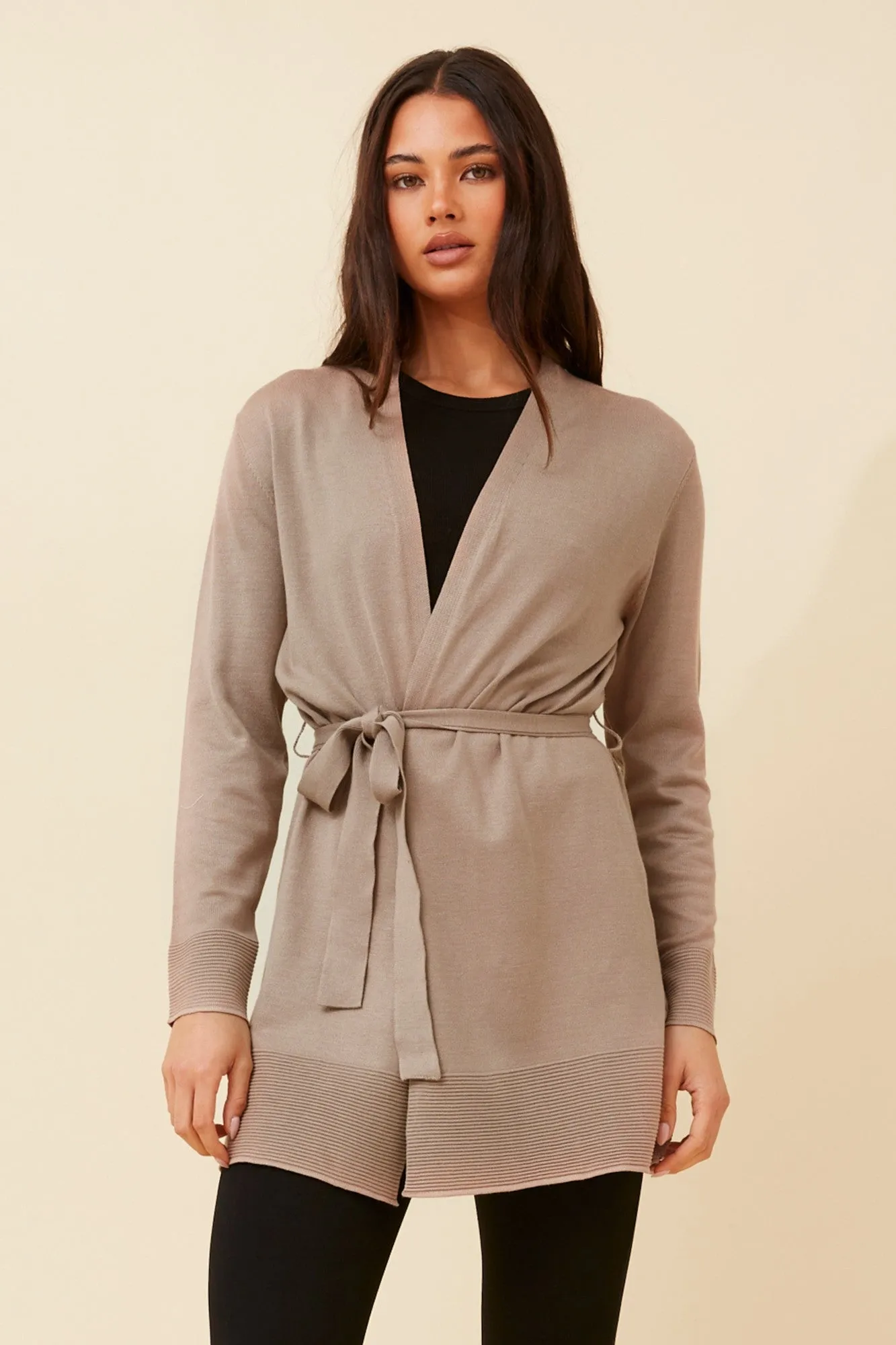 SAVITA SOLID KNIT CARDIGAN Active Daily Wear