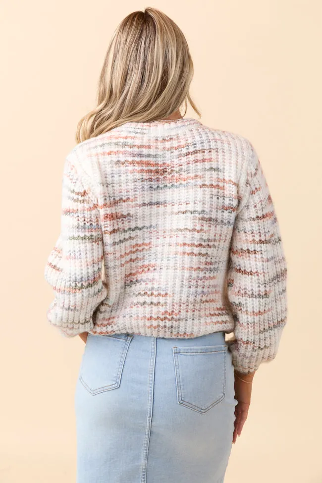 Nellie Multicolored Crewneck Sweater Layered Look Stylish Layer