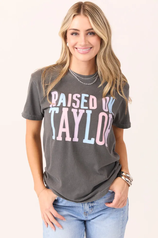 Raised On Taylor Dark Grey Graphic Tee Warm Sweater Jump Core