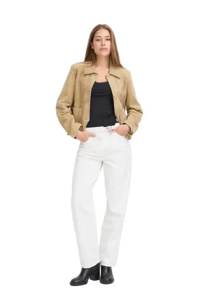 Ichi Womens Jeans Bala Blanc De Blanc Weekend Uniform