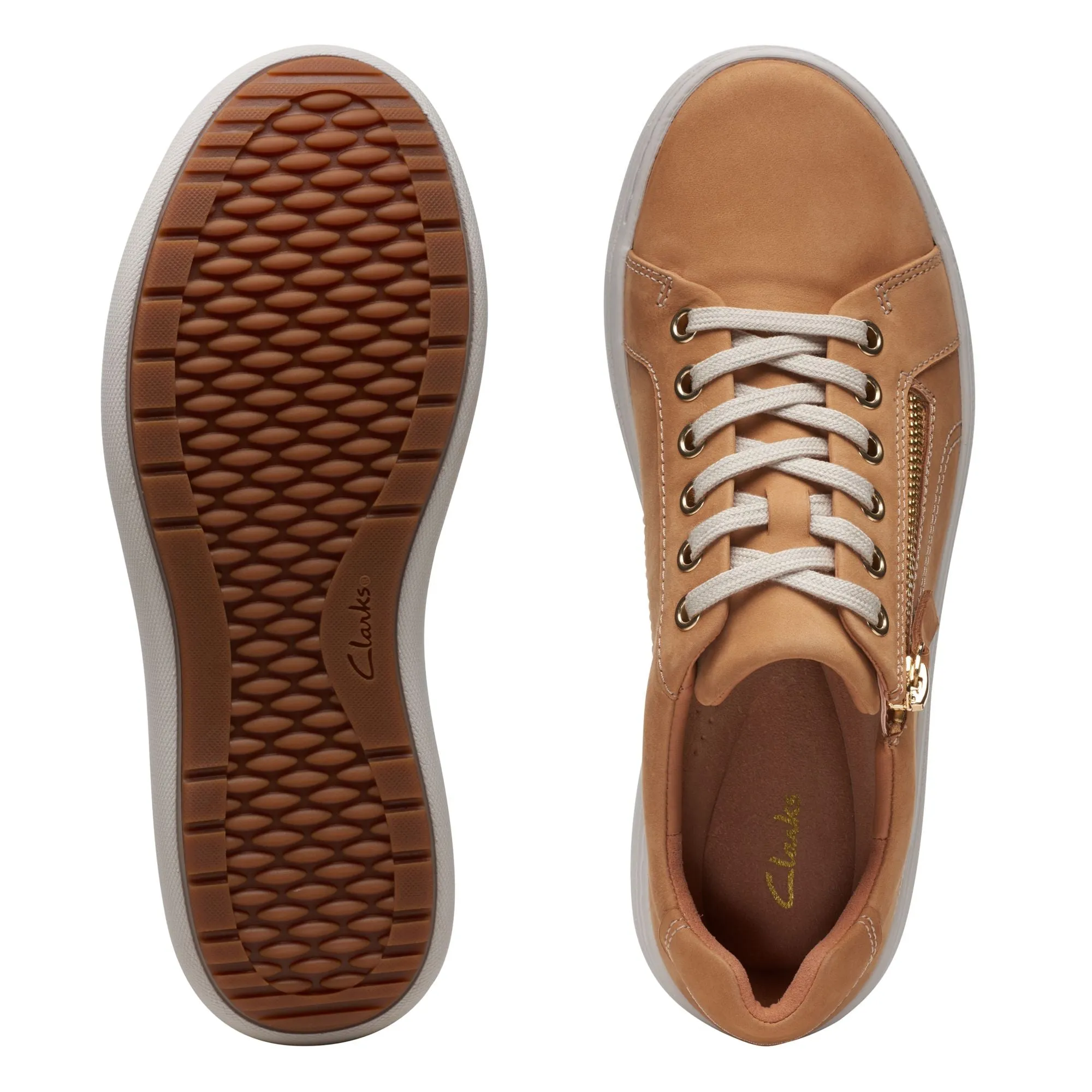 Soul Step Clarks Nalle Lace Camel 71018