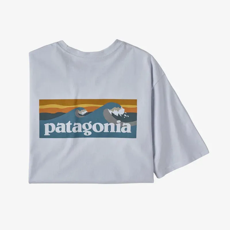 Patagonia Mens Shirt Boardshort Logo Pocket Responsibili-Tee Simple Yet Elegant