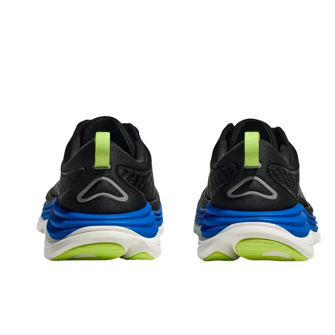 Hoka Mens Trainer Gaviota 5 Black/Electric Cobalt standard - fit hot - climate running shoes