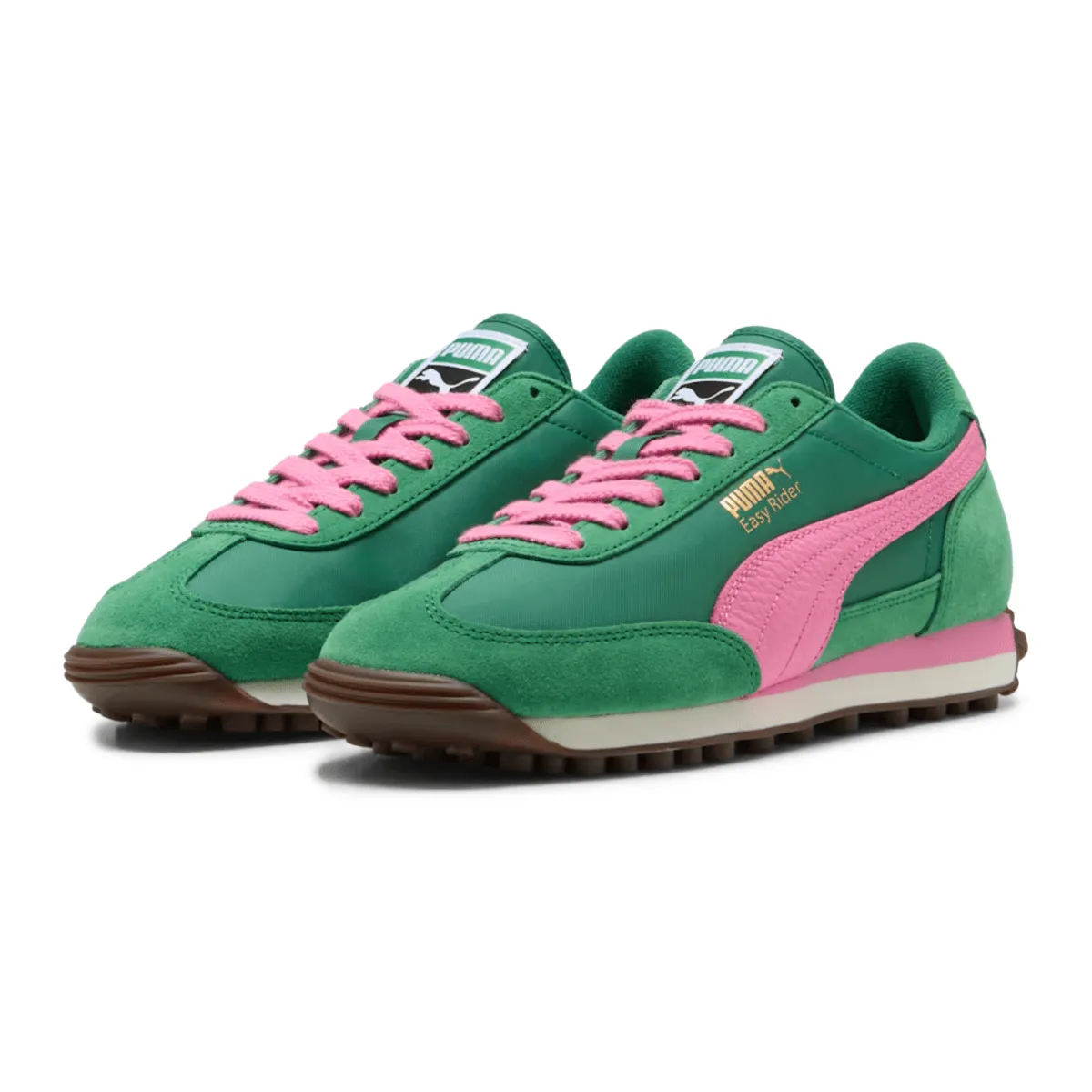 Walk Time Puma Women's Easy Rider Vintage Archive Green/Poised Pink