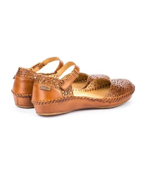 Urban Fashion Pikolinos Women's Ballet Flat P. Vallarta Brandy Leather