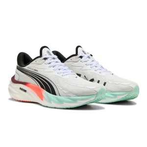 Impact Absorbing Heel disc golf shoes Puma Mens Trainer Velocity Nitro 4 Hyrox White-Mint Melt-Glowing Red