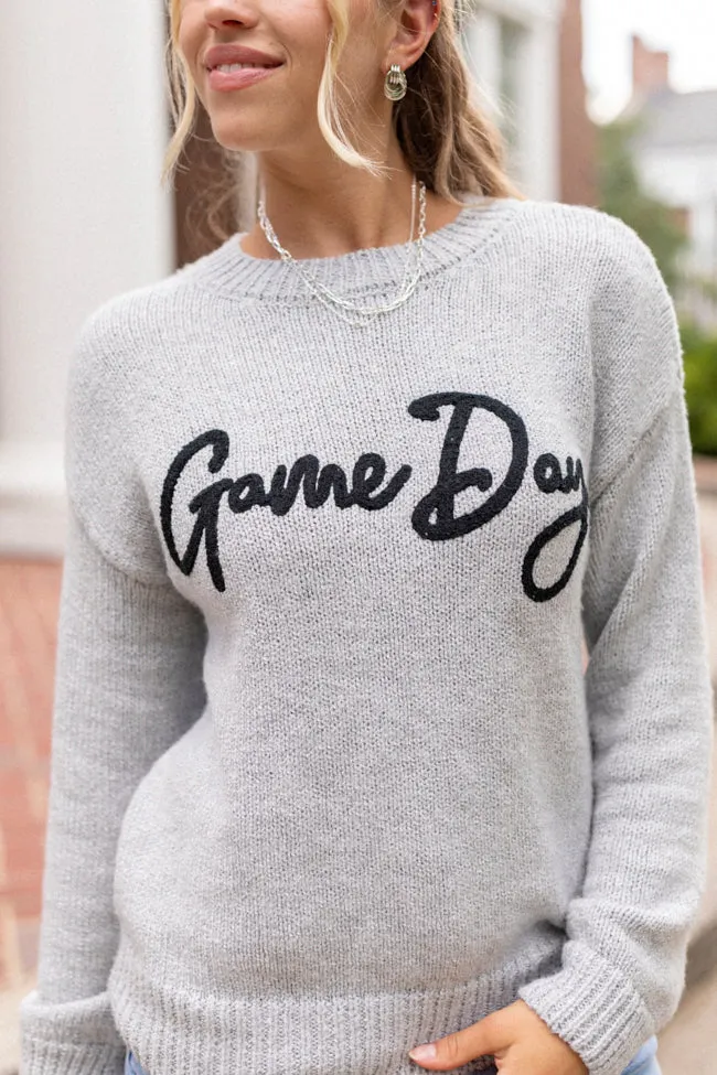 Tatum Long Sleeve Game Day Grey Sweater SALE NoRubEdging SmoothInnerLining