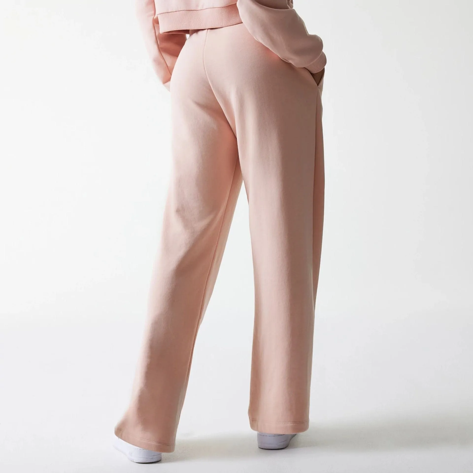 Bi Stretch Fabric New York Yankees Womens MLB Tonal Pastel Pink Straight Leg Joggers