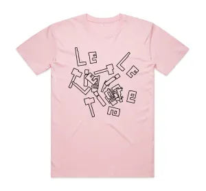 Le Tigre Pink T-Shirt Heavyweight Weave