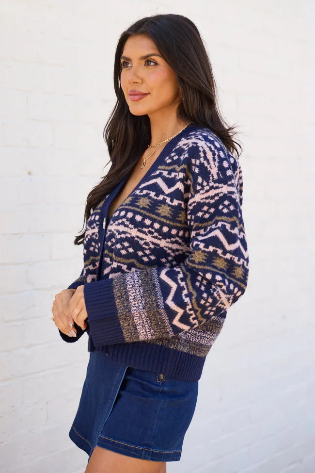 Juliet Oversized Fair Isle Cardigan Classic Mode Hero Fit