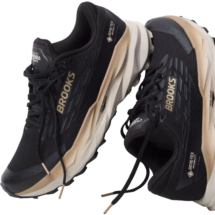 Brooks Mens Trainer Cascadia 19 GTX Black/Ebony/Chateau Gray amateur runner use