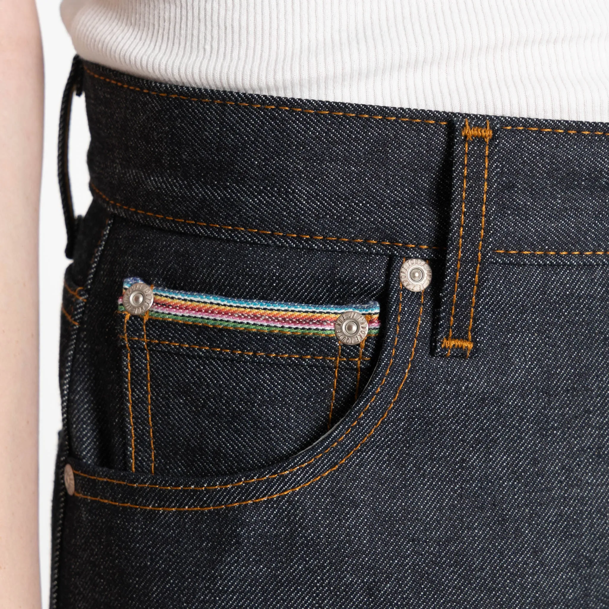 True Girl - Dia De Los Muertos Selvedge - Indigo Staple Piece Office Wear Modern