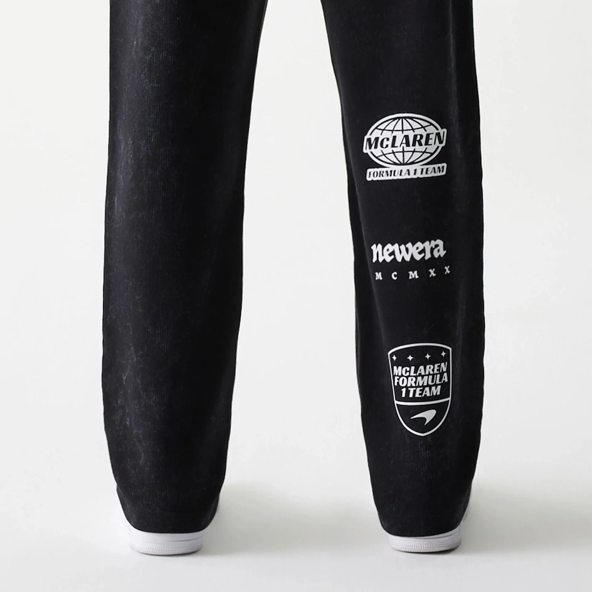 McLaren Racing Black Straight Leg Joggers Anti Pilling Textile