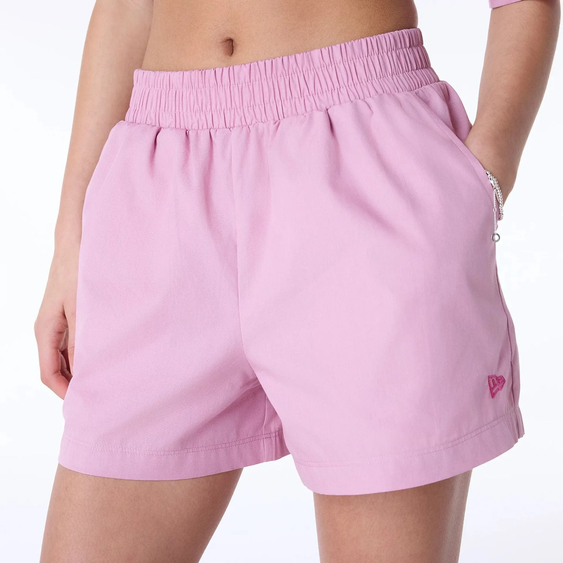 LA Dodgers Womens MLB Dark Pink Shorts No Chafe Active Lifestyle
