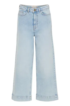 Ichi Womens Jeans Armios Light Blue Washed Stretch Classic Gym Ready