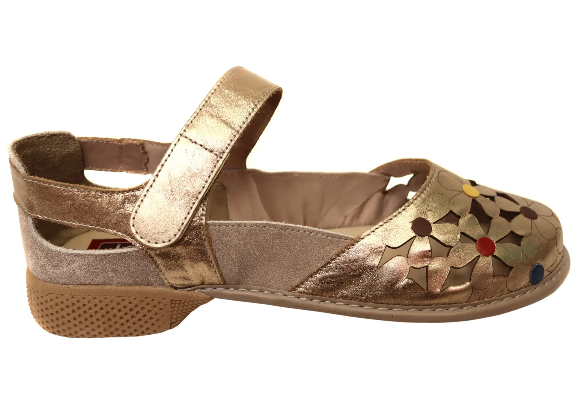 Freedom Fit J Gean Tulip Womens Comfortable Brazilian Leather Mary Jane Shoes