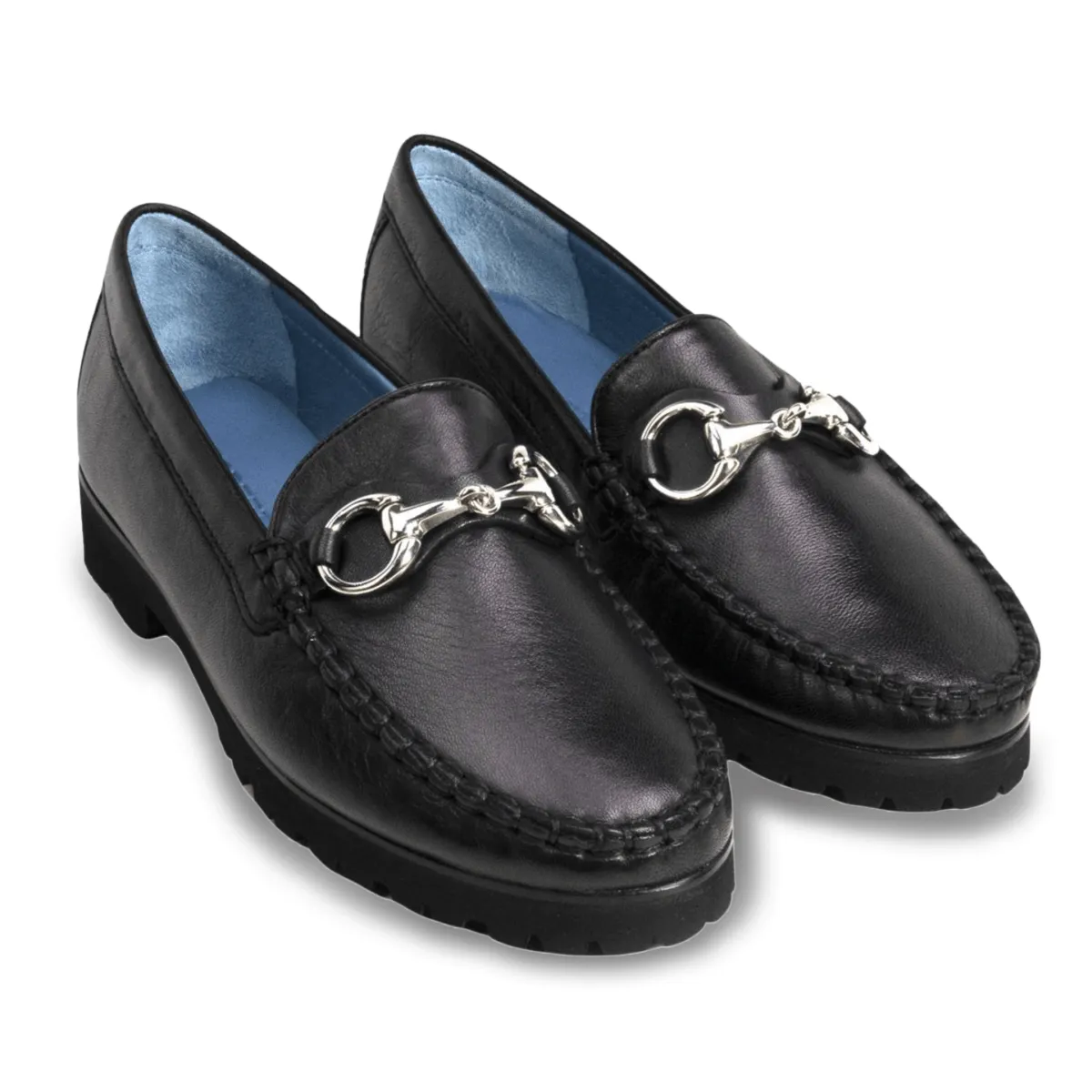 Cloudy Step Business Fit Robert Zur Women's Soho Black Leather