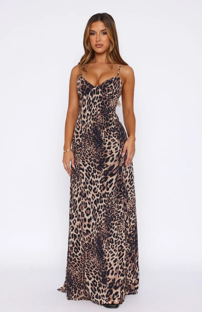 Weekend Casual Self Power A Day In Nice Maxi Dress Leopard