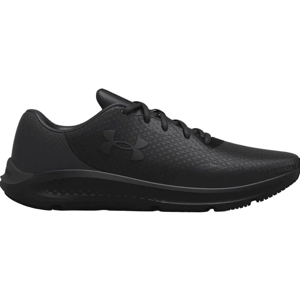 running for endurance Durable Sole Under Armour Mens Charged Pursuit 3 Trainer Black