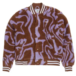 Obey Mazy Varsity Catechu Wood Multi College Wear Classic Style Outfit