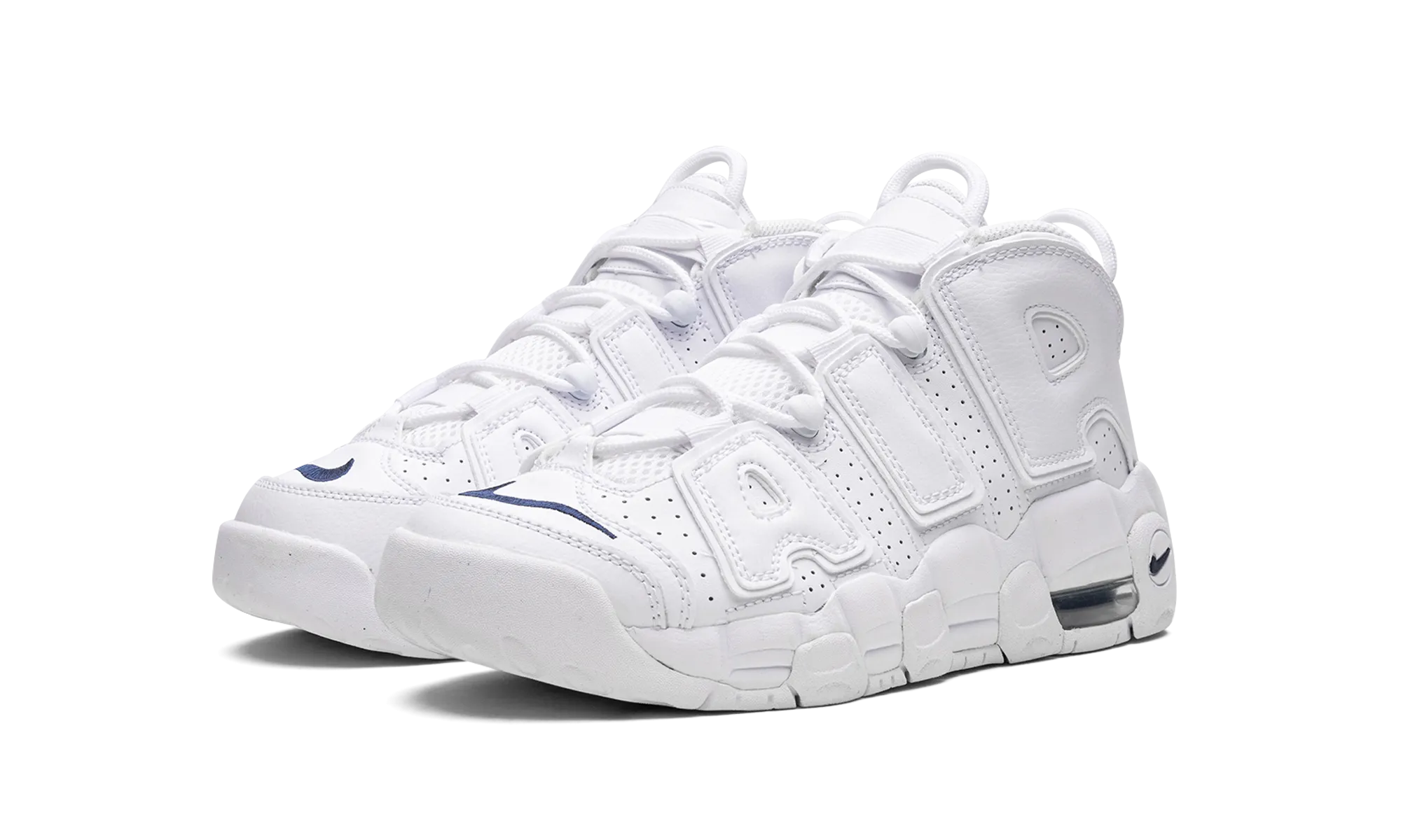 Non Slip Pattern AIR MORE UPTEMPO GS "White / Navy"