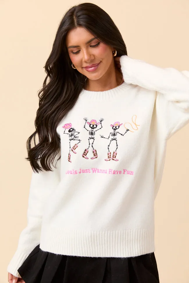 Ghouls Just Wanna Have Fun Crewneck Sweater SALE OrganicCotton