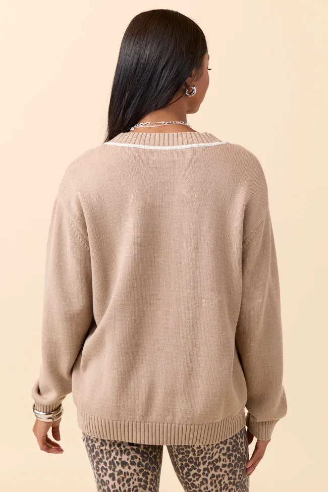 Annalise Taupe Cardigan Trend Glow