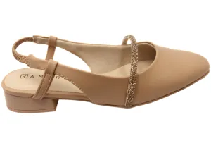 Ramarim Roxana Womens Brazilian Low Heel Sling Back Shoes Comfortable Movement City Mood