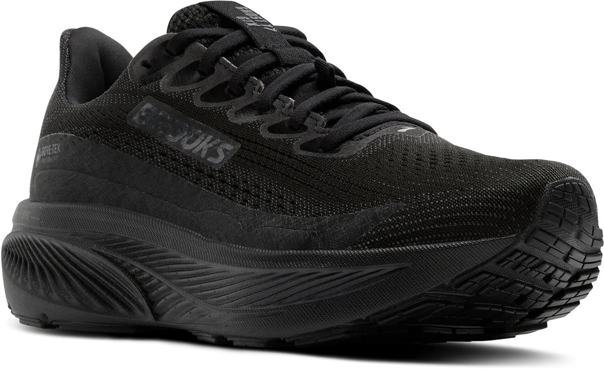 hiking running shoes Brooks Mens Trainer Ghost 17 GTX Black/Black/Ebony