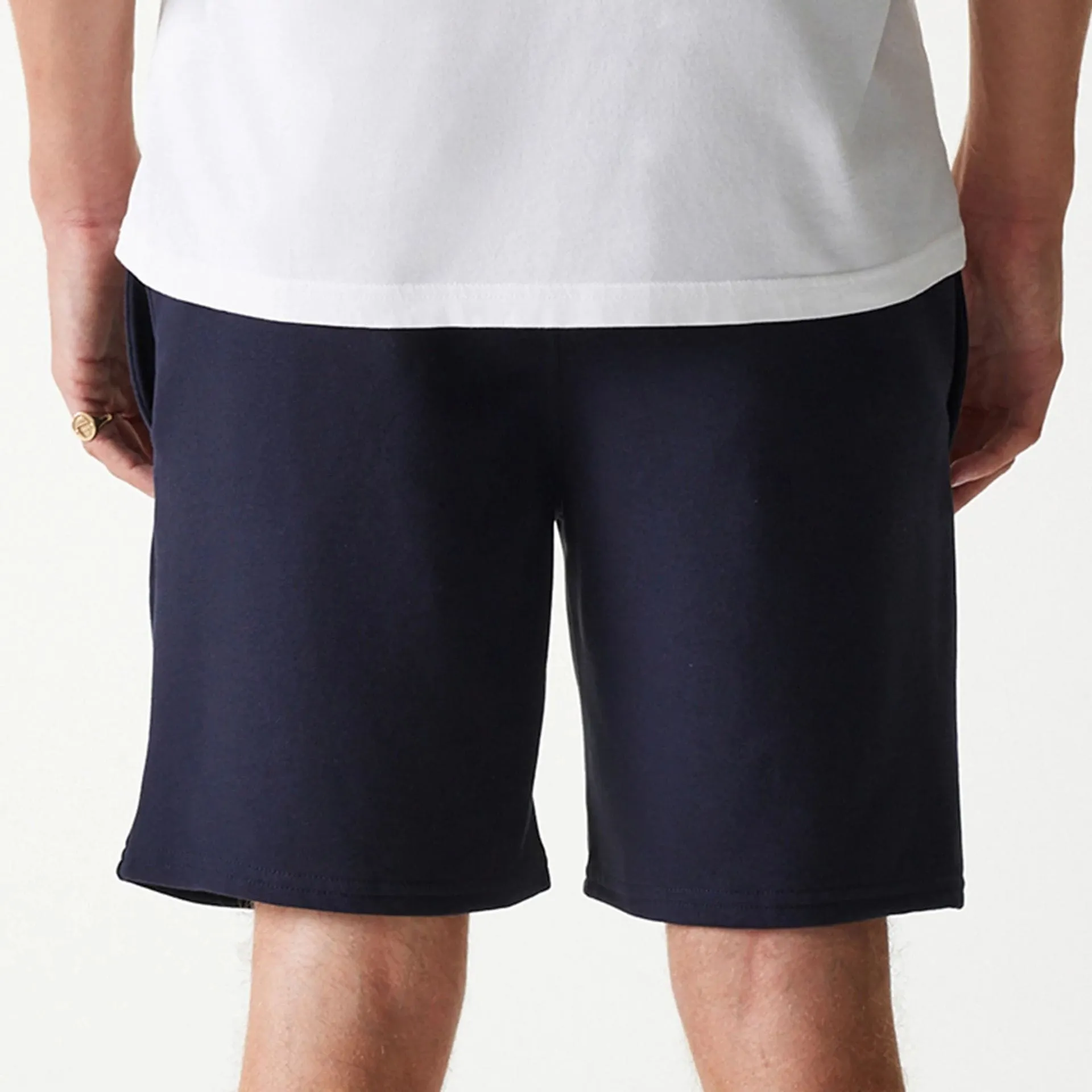 Microfiber Blend Fabric Stretch Design New York Yankees MLB League Essential Navy Shorts