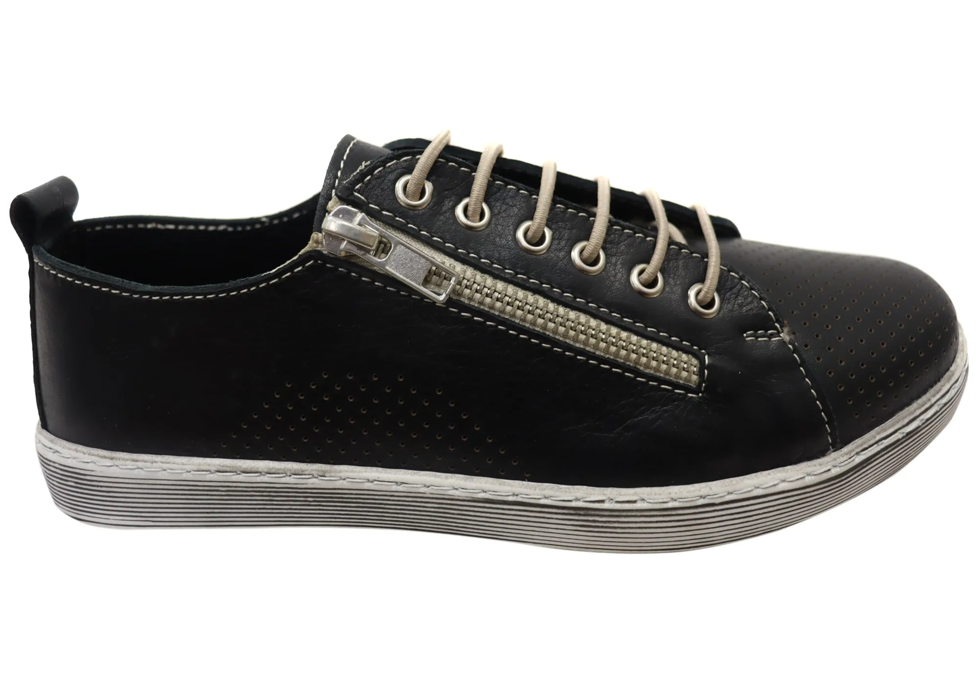 Plain look Neutral Form Orizonte Iris Womens European Comfortable Leather Casual Shoes