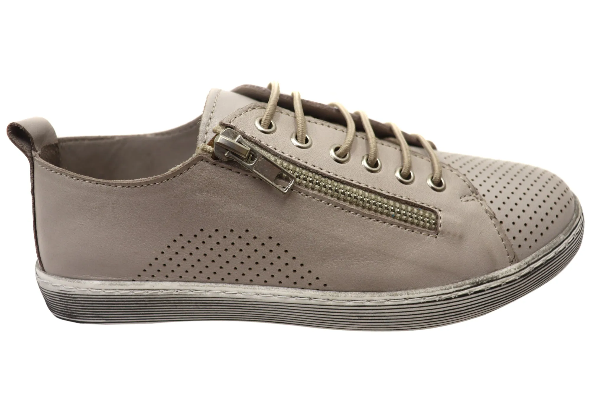 Orizonte Iris Womens European Comfortable Leather Casual Shoes Ease Wear