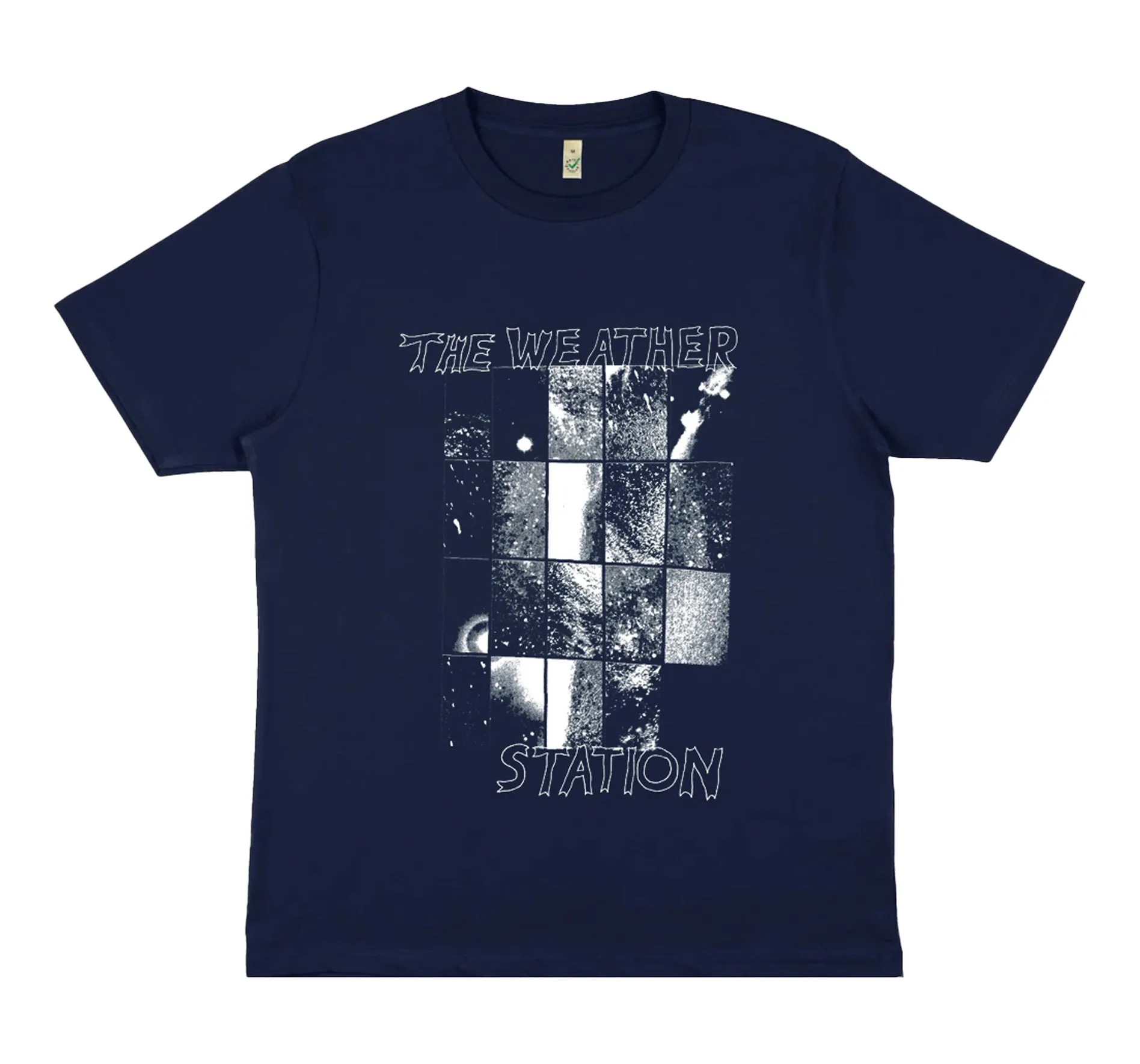 Space Map T-Shirt Skin Friendly Lining Curved Hemline