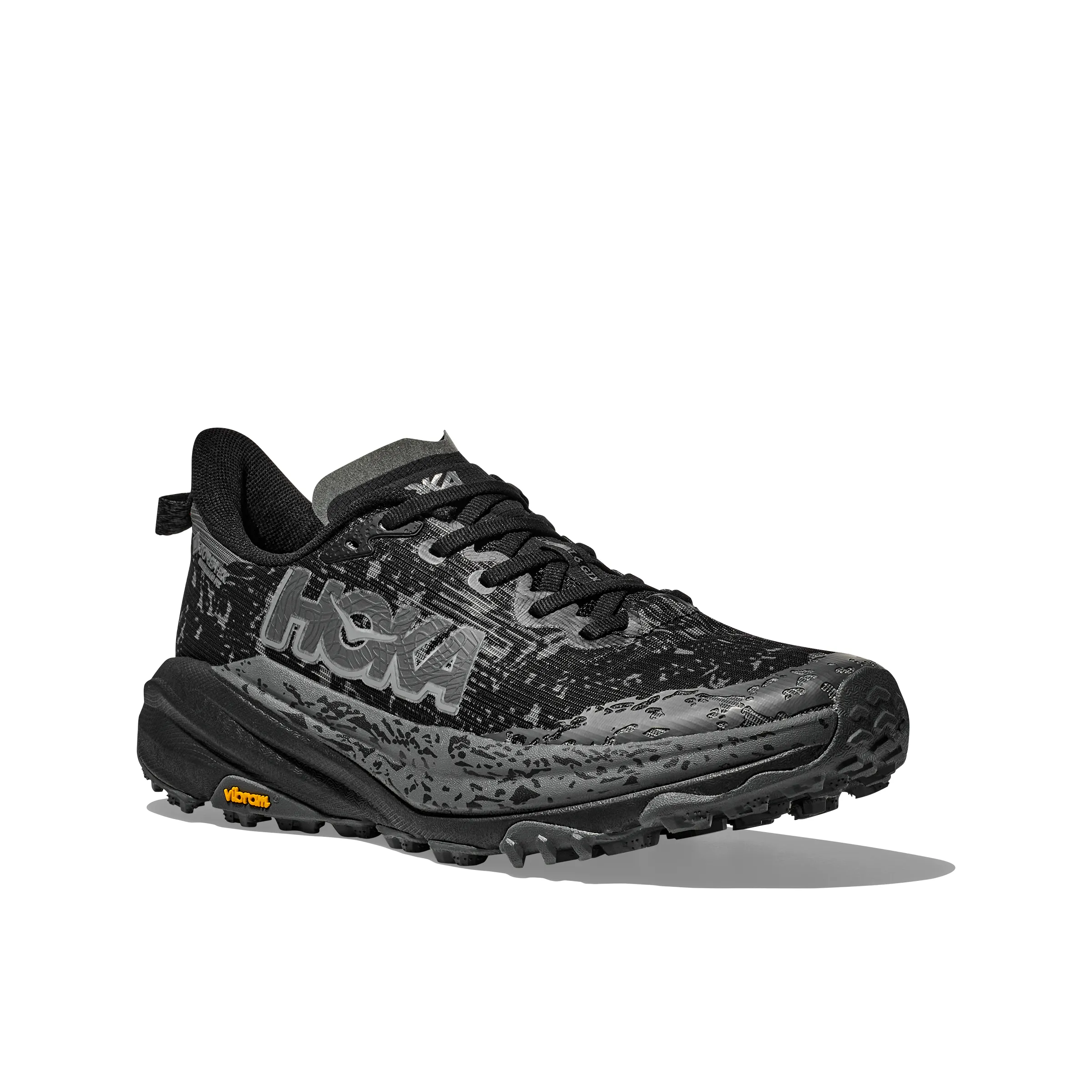 Multi Layer Composite High End Hoka Mens Trainer Speedgoat 6 GTX Black/Outer Orbit