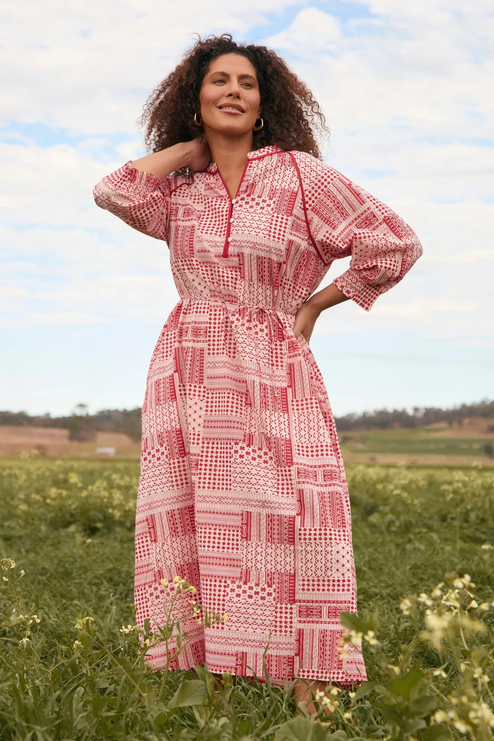Robin Tunic Dress in Sienna Feminine full-length gown
