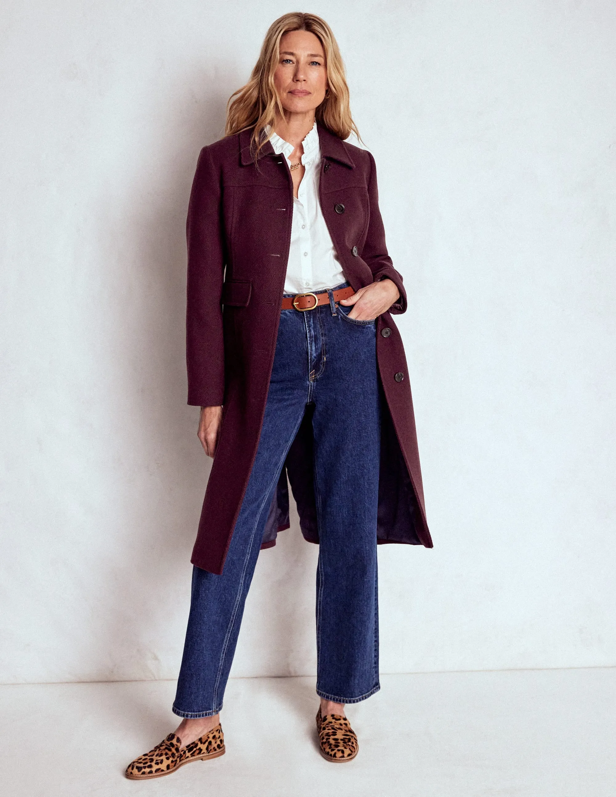Waterproof Stitch Details St Albans Coat-Dark Cherry