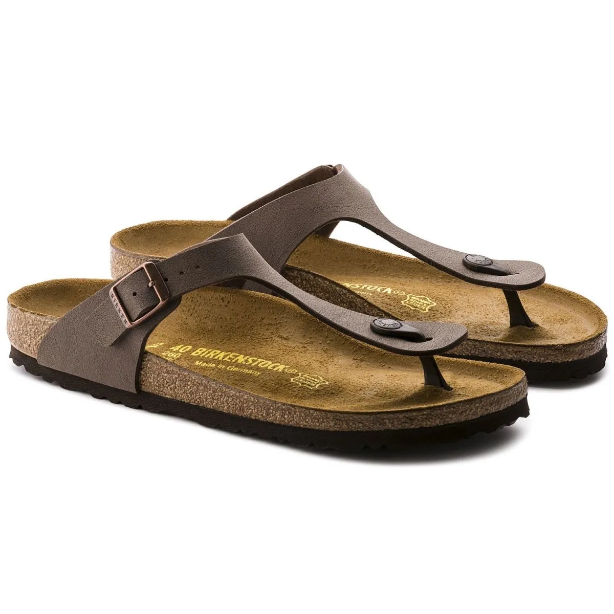 Birkenstock Women's Gizeh Mocca Buc Birko-Flor Out And About Walk Gear