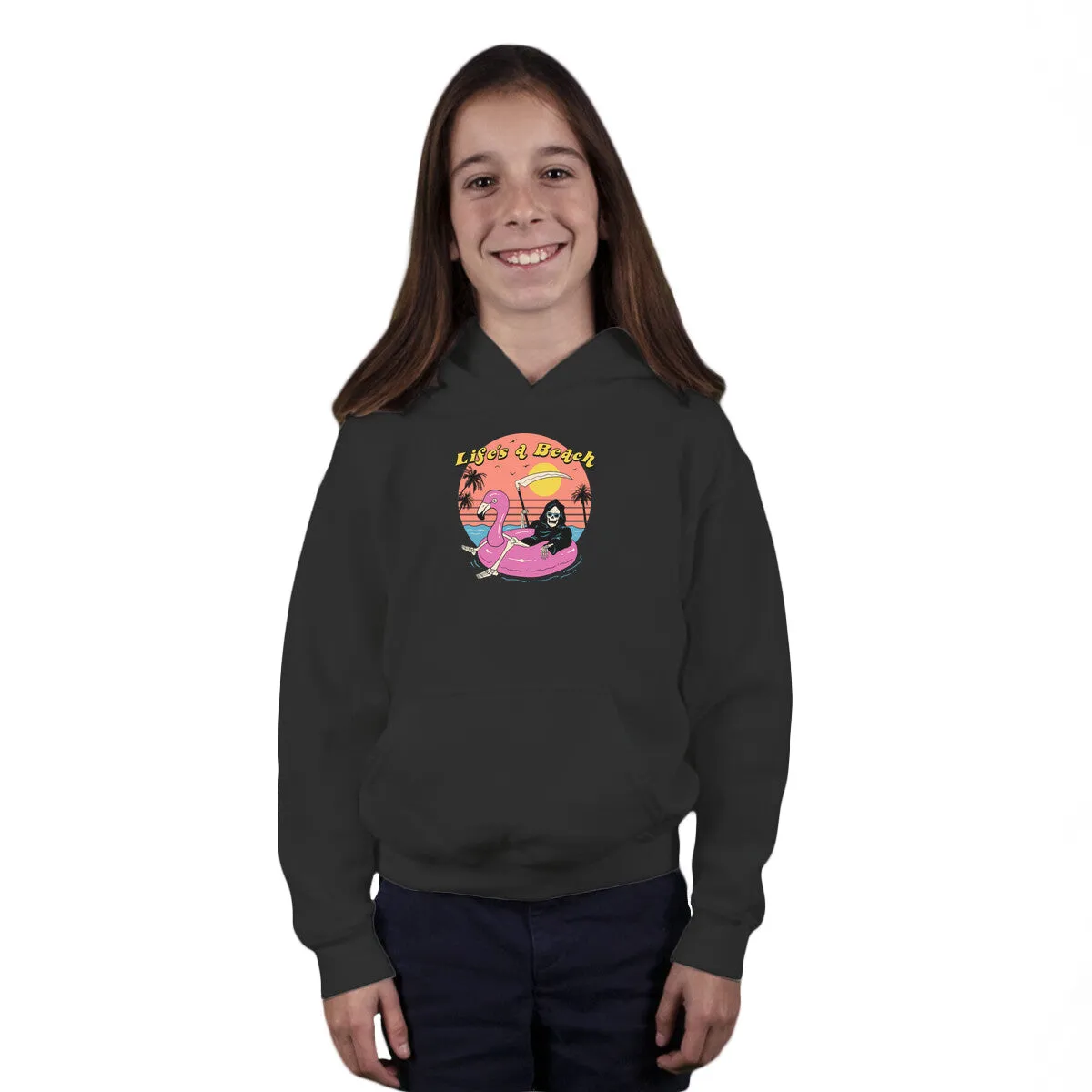 Life's a Beach Trendy Vibes Kangaroo Pocket