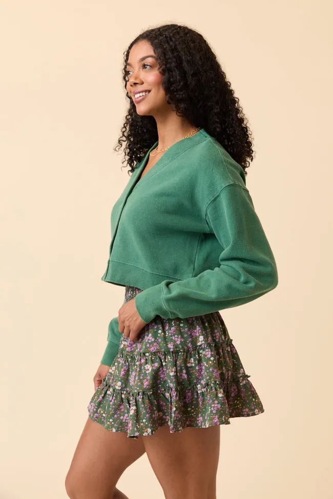 Organza Fit Julianna Forest Green Cardigan