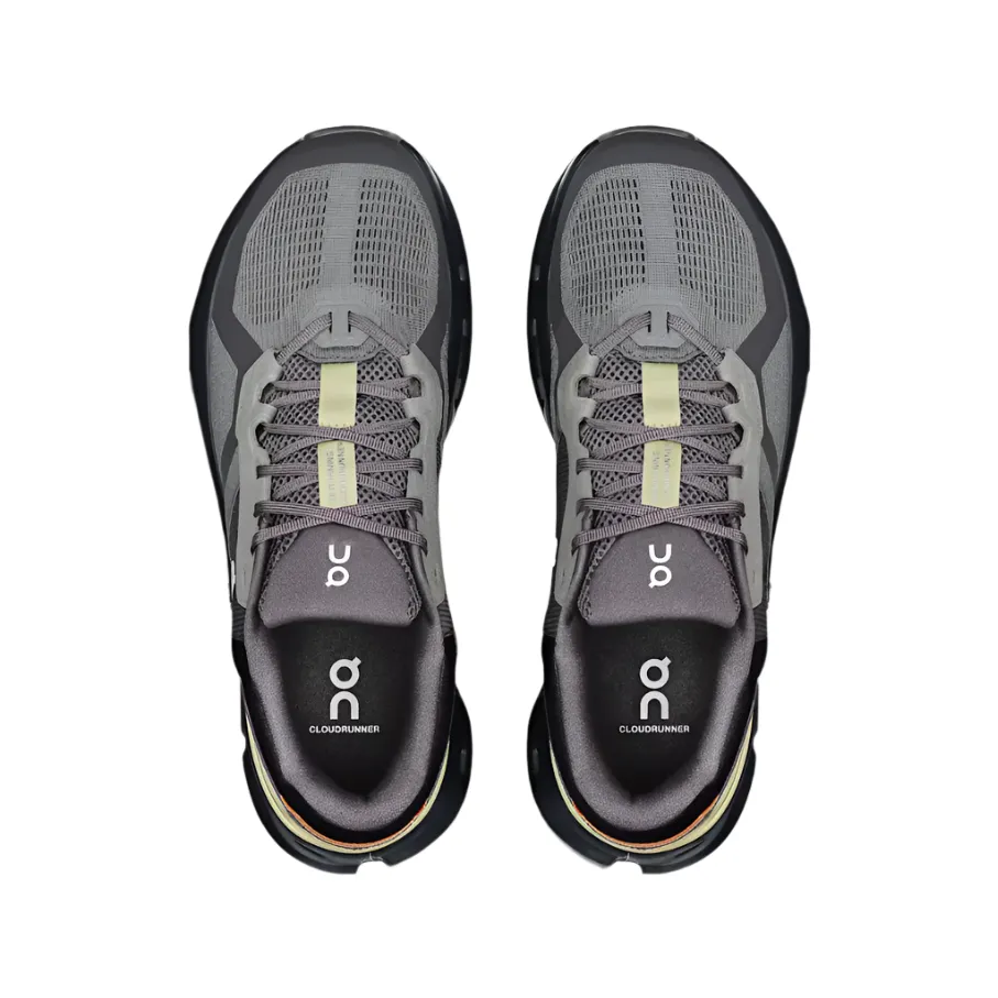 On Mens Trainer Cloudrunner 2 Rock/Tangerine stain - resistant shoe feature occasional use shoes