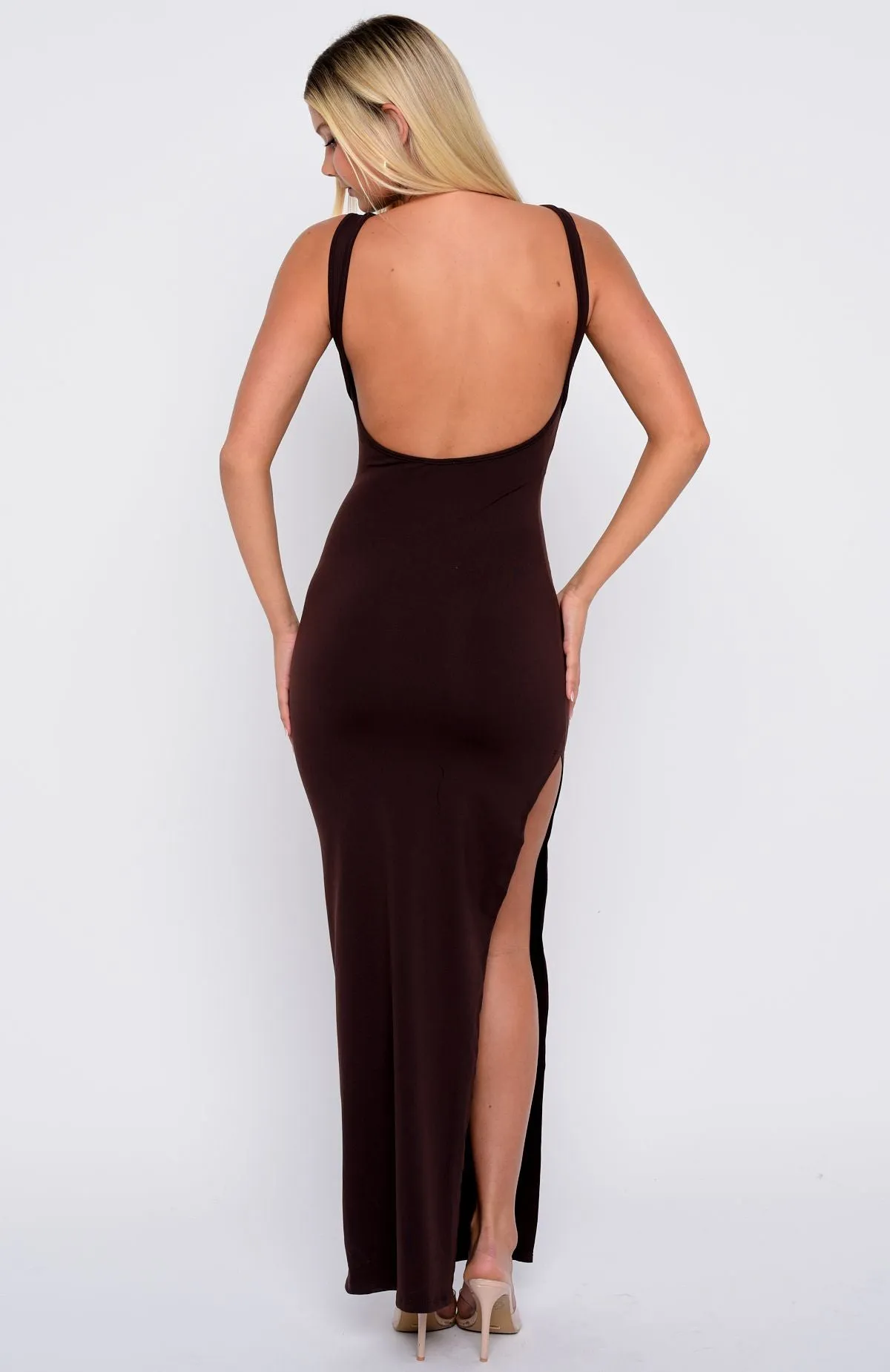 Don't Want To Be Apart Maxi Dress Dark Chocolate Trend Focused