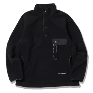 Breathable Feel And Wander Wool Fleece Pullover Black