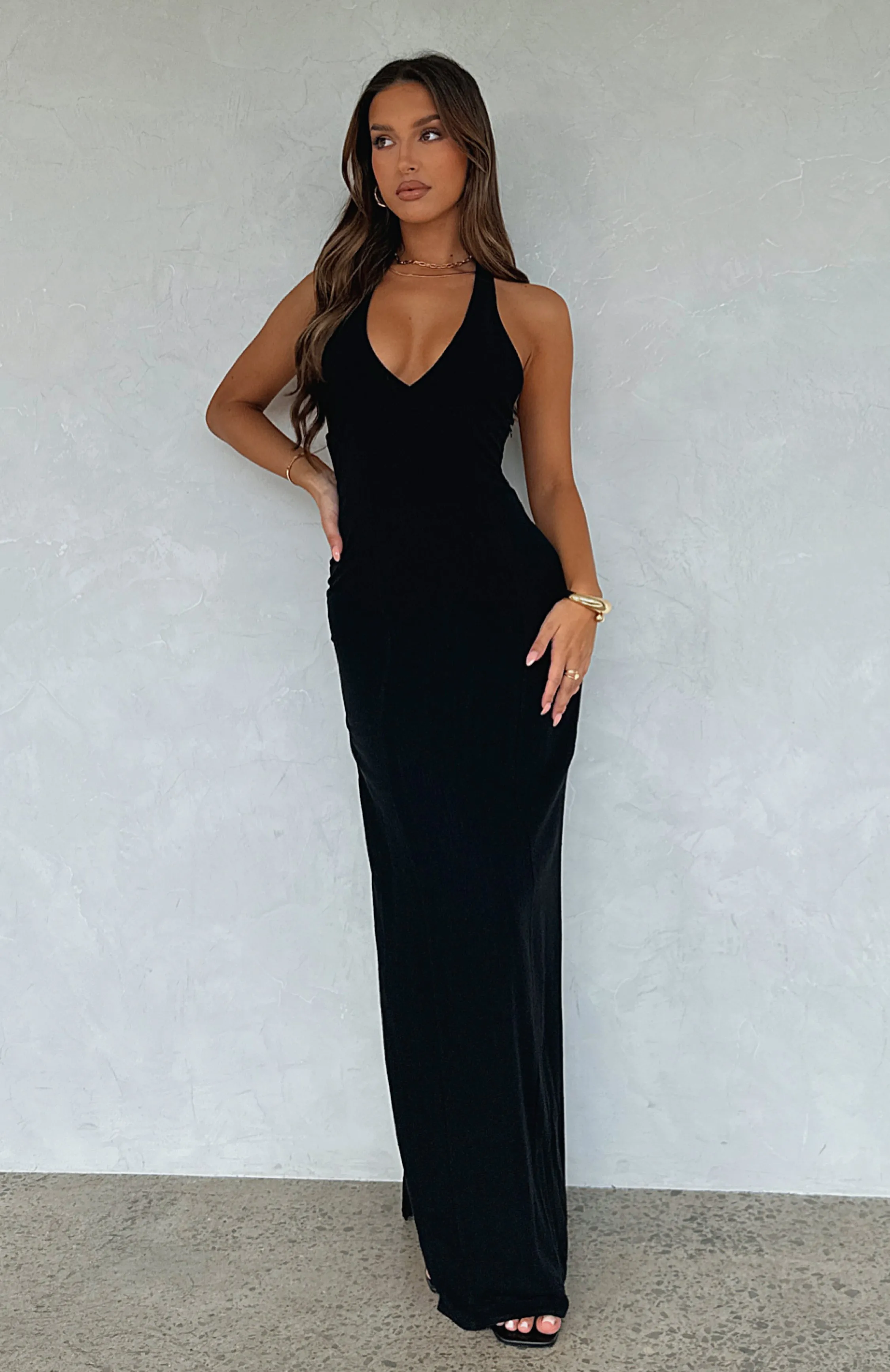 Sun Kissed Glow Maxi Dress Black Rose Flush Runway-Ready