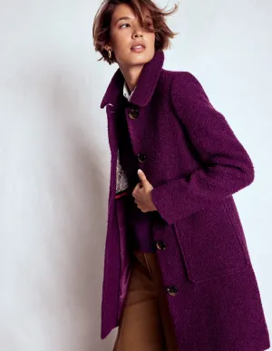 CompactPacking Carlisle Wool Coat-Plum Jam