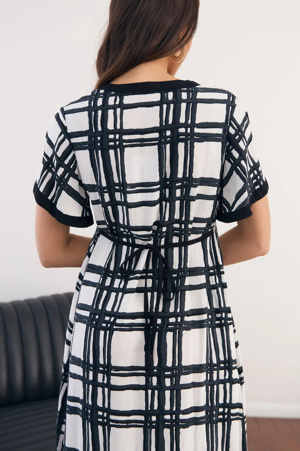 Tamryn Dress in Check It Out Weekend Fresh Sophisticated and Relaxed