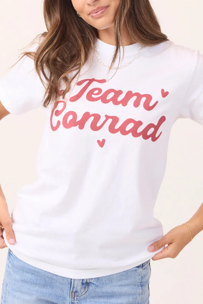 Team Conrad White Graphic Tee Comfortable Lounge