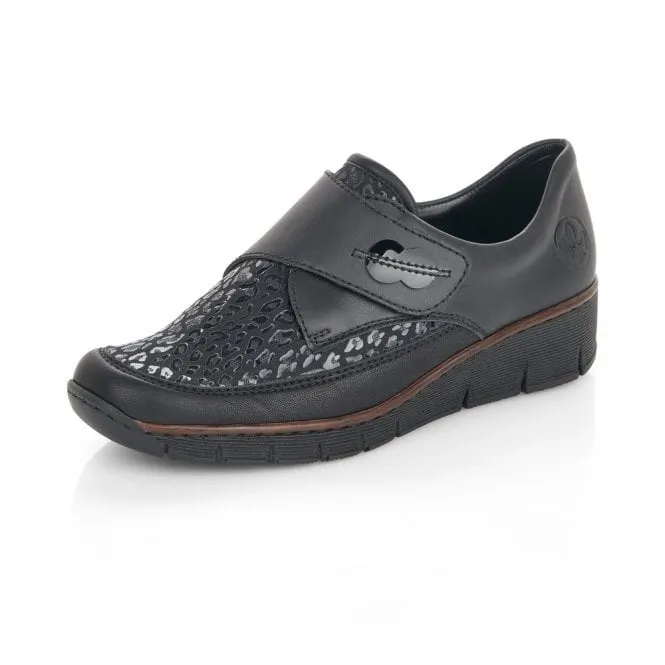Responsive Cushion Tech senior care Rieker 537C0-00 Classic Velcro Shoe